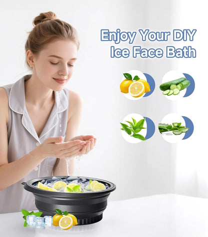 Collapsible Ice Face Bowl – Built-In Ice Tray