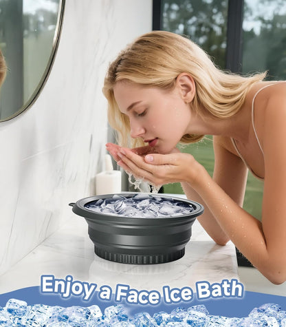 Collapsible Ice Face Bowl – Built-In Ice Tray